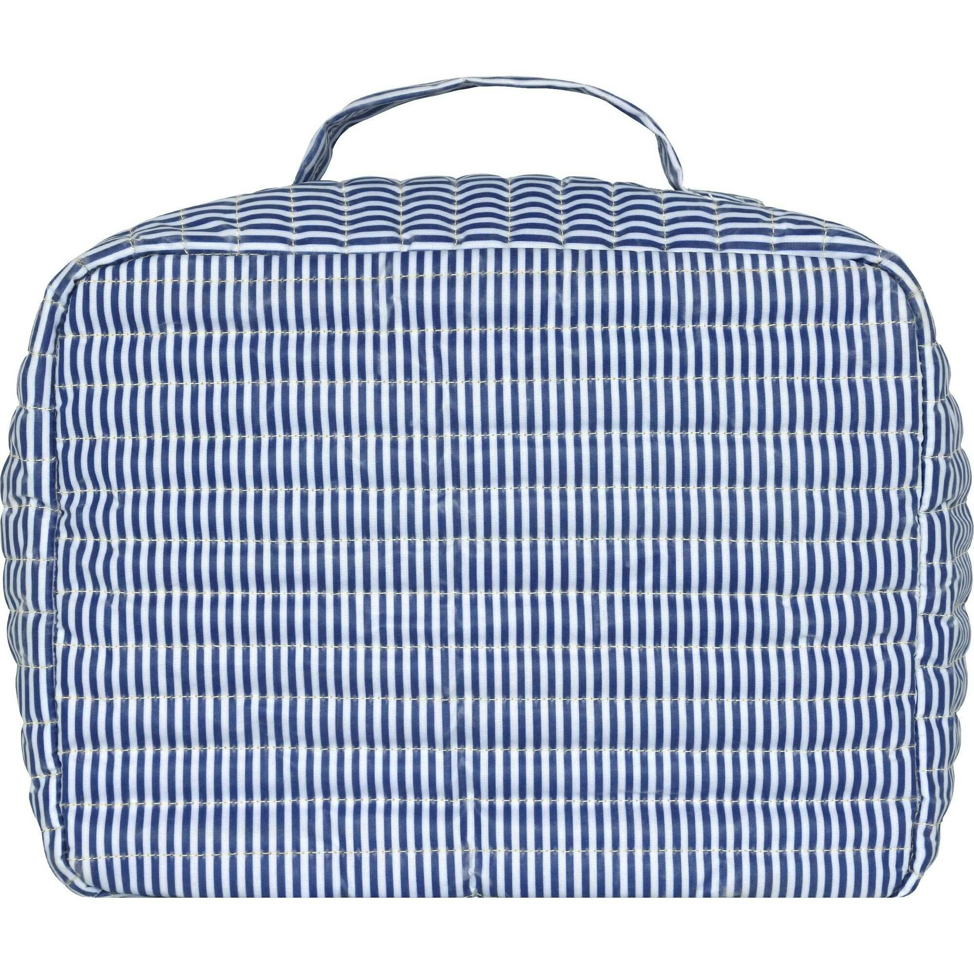 Navy Stripe Coated Lunchbox