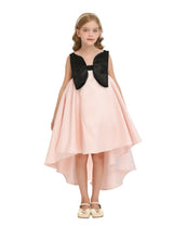 Pink Dress Black Bow Ophelia Dress