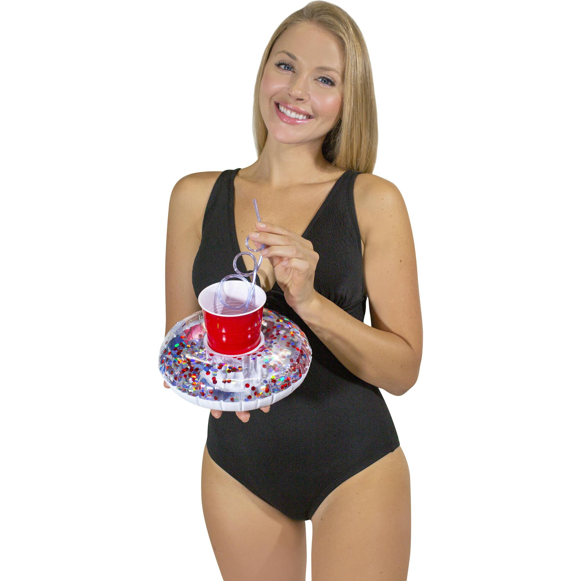 Stars & Stripes Glitter Drink Float 2-Pack