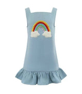 Rainbow Gems Denim Dress