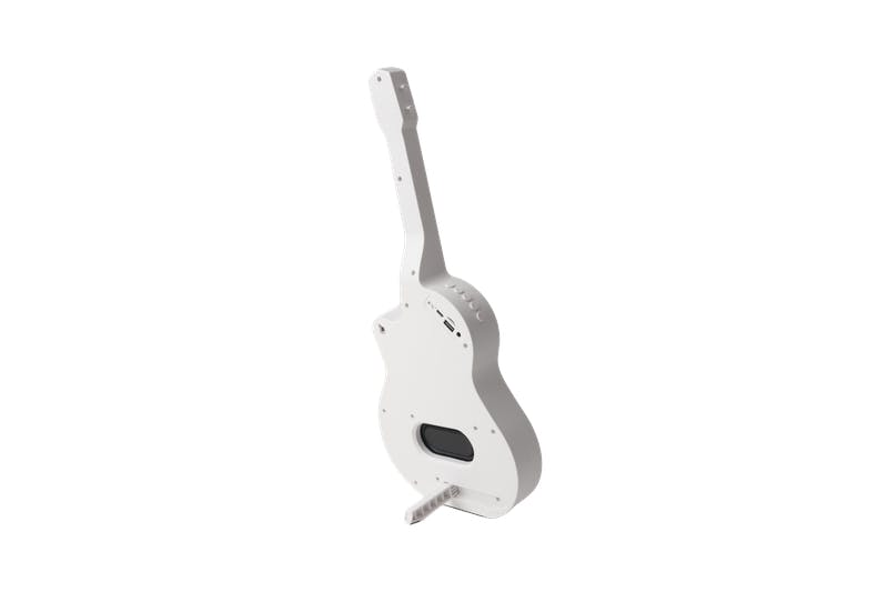Rock Star Karaoke-Guitar Speaker & Microphone Combo - White