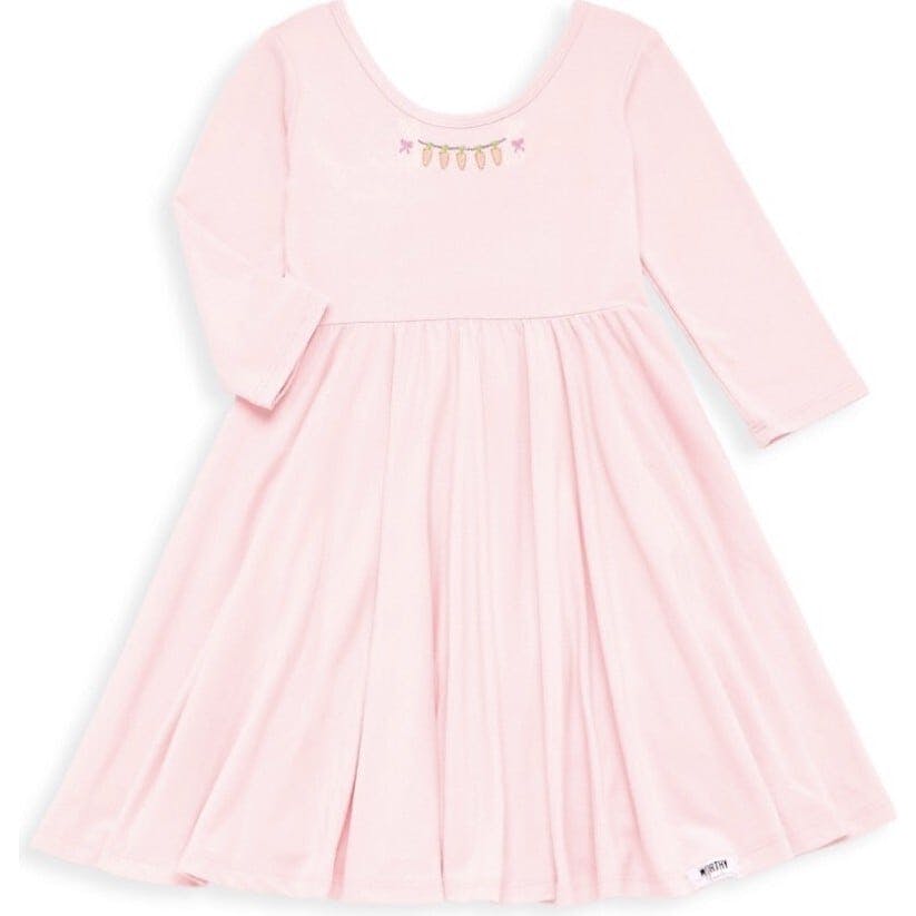 Twirly Dress With Easter Embroidery