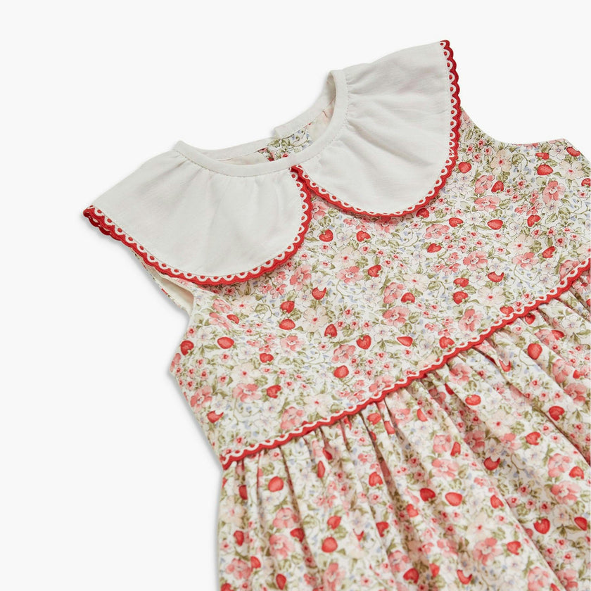 Lorena Dress Strawberry Print