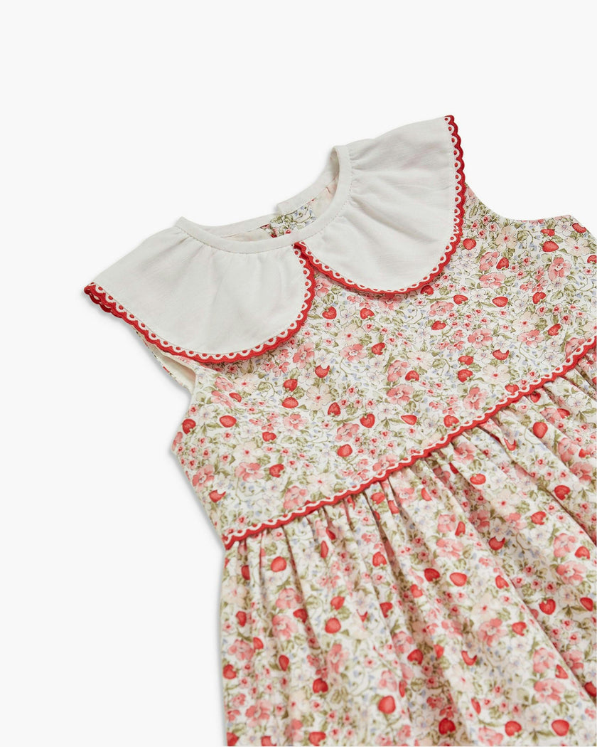 Lorena Dress Strawberry Print
