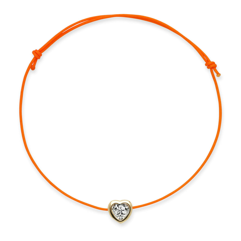 Kids Sparkle Heart Charm Bracelet