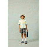 Play Cargo Shorts in Grey Plaid