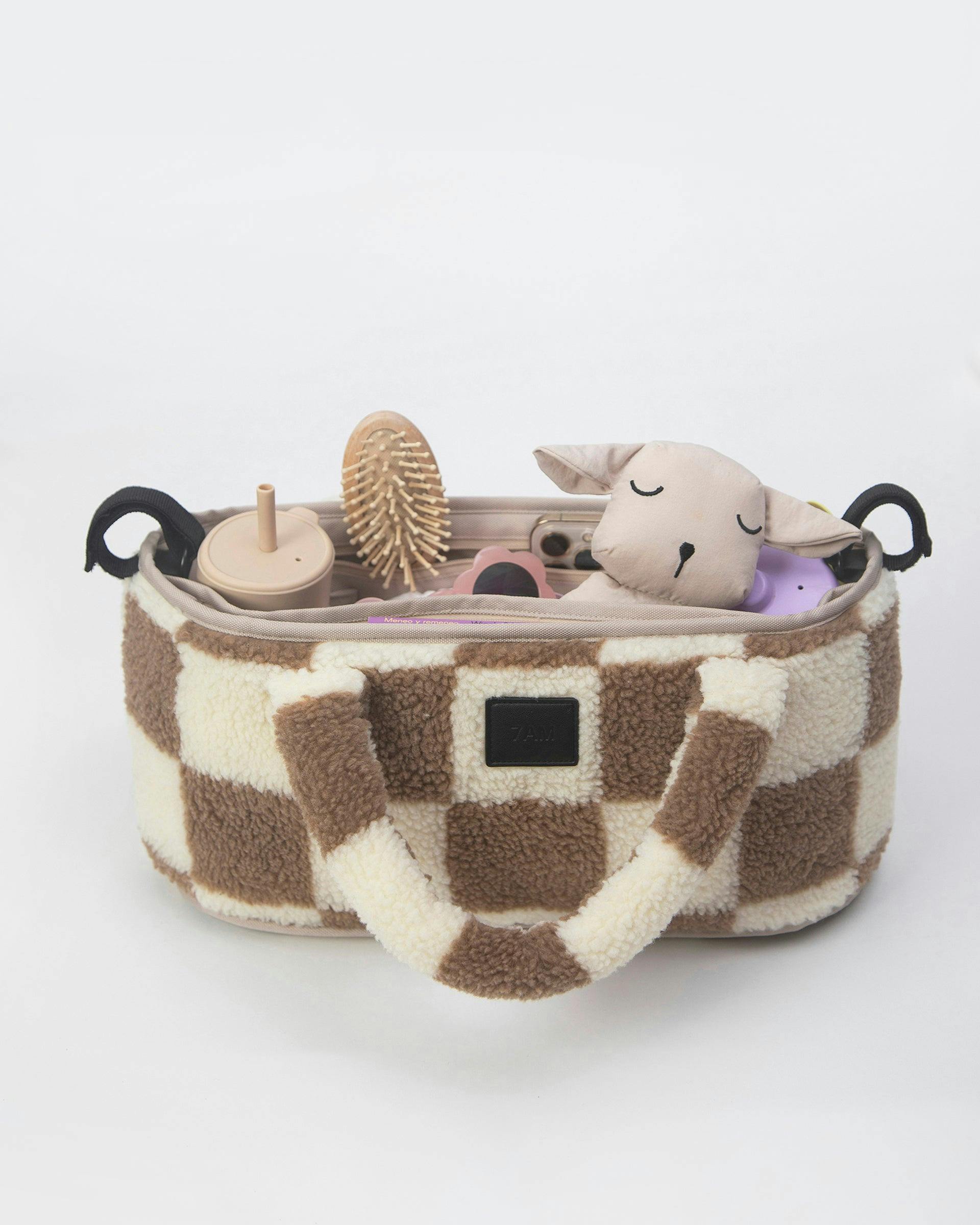 Romy Stroller Organizer - Checker Berber