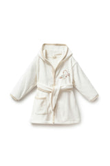 Beige Autumn Bird Robe