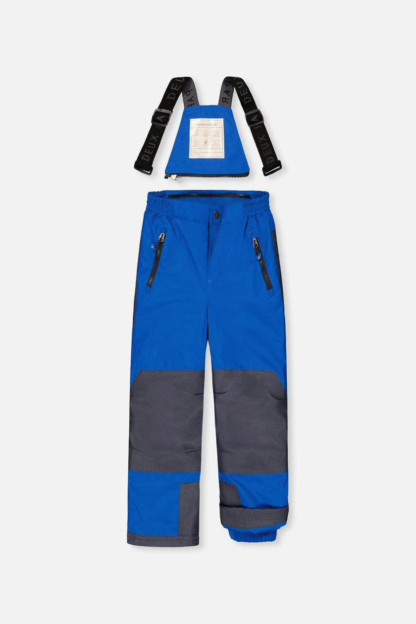 Two Piece Play Snowsuit Grey and Blue Dinosaur Print with Blue Pants