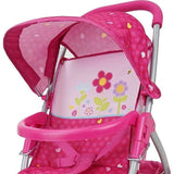 Garden Doll Jogger Stroller Doll Accessory w/ Retractable Canopy