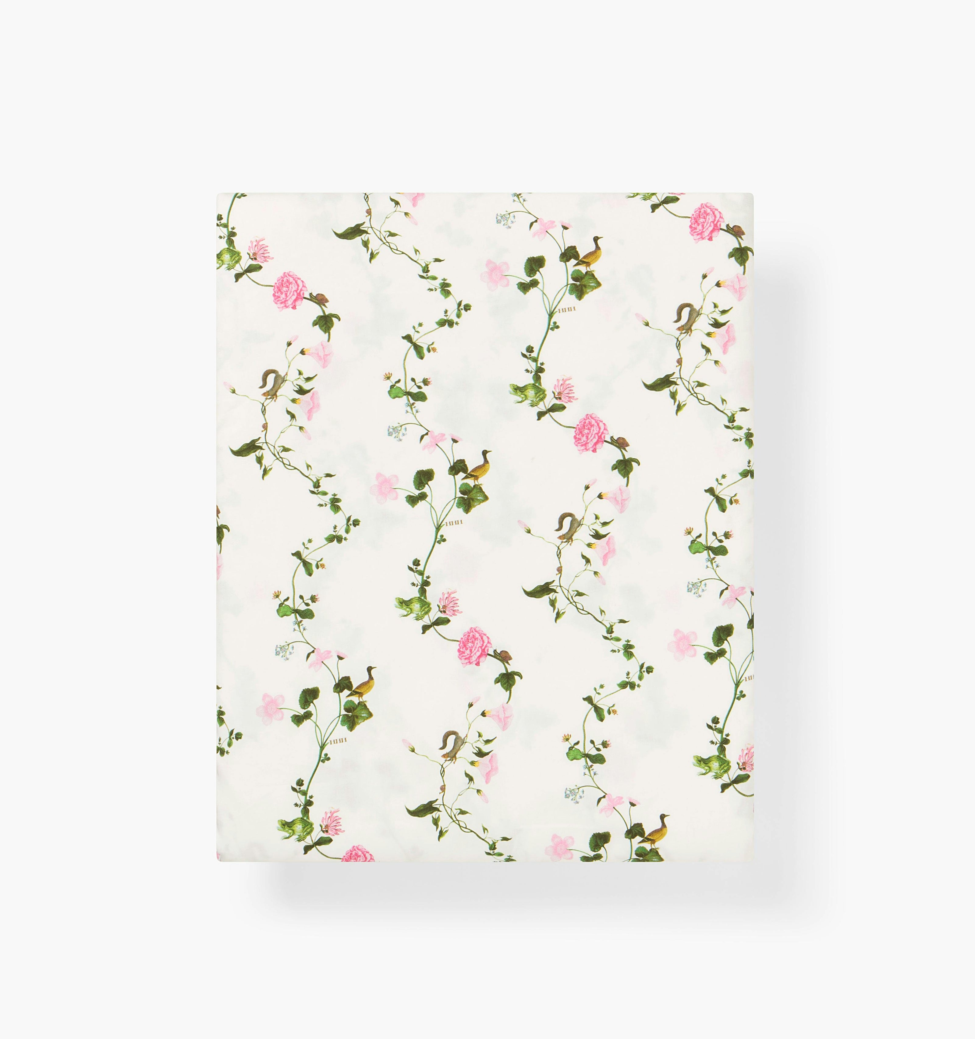 The Crib Sheet - Pink Pond Floral