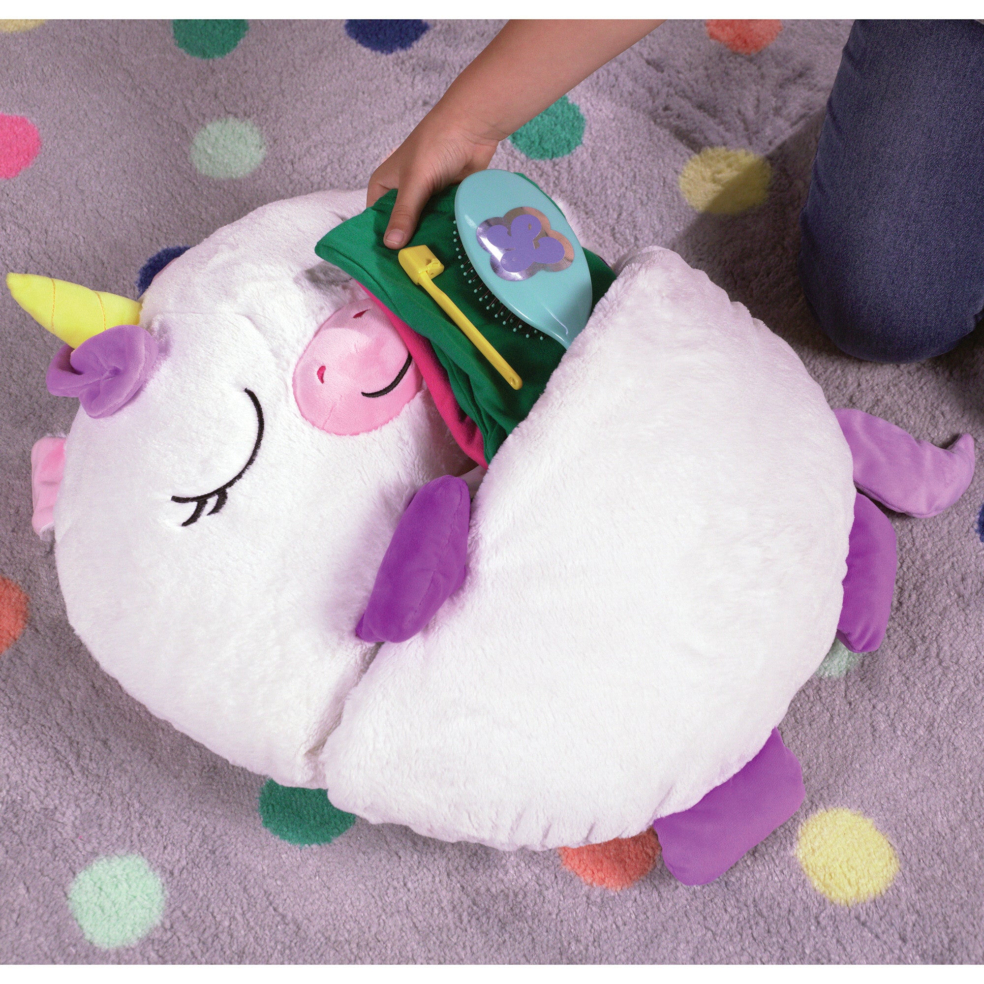 Happy Nappers: Lg - White Unicorn