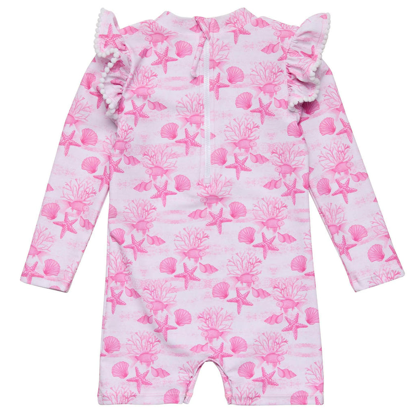 Pink Lagoon LS Sunsuit