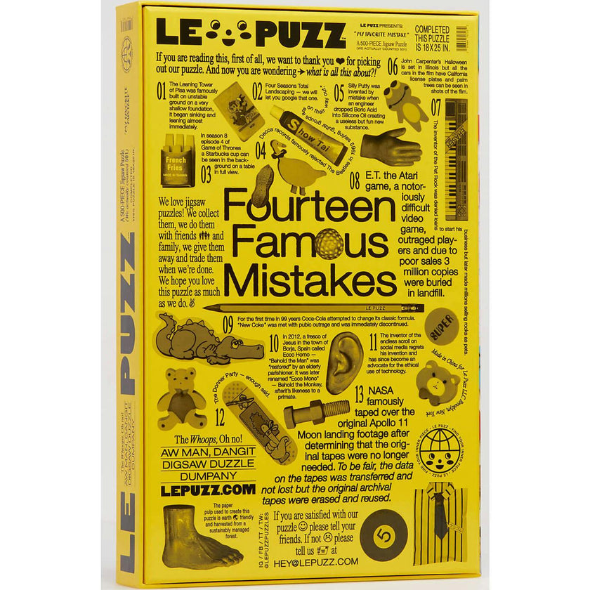 My Favorite Mistake Puzzle