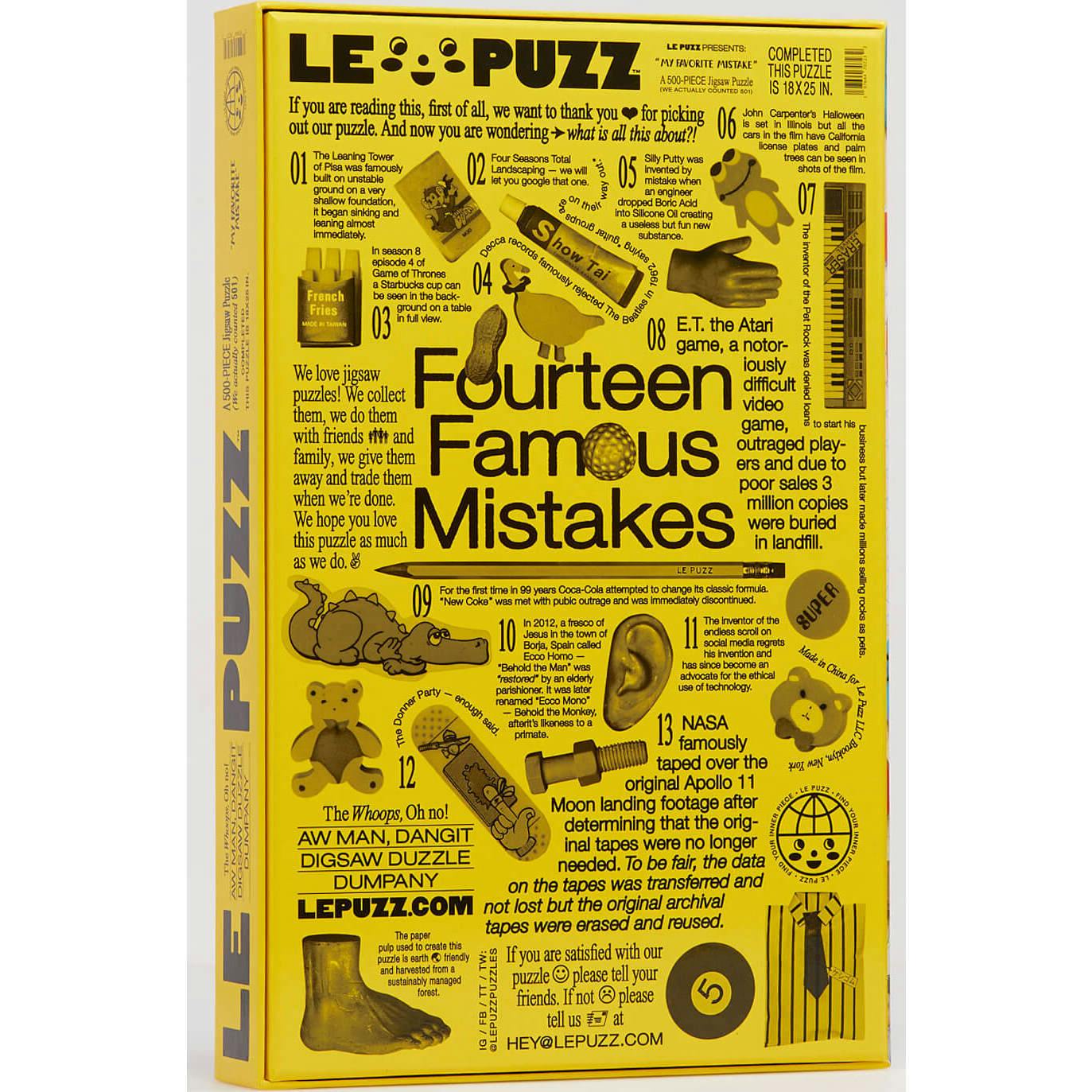 My Favorite Mistake Puzzle