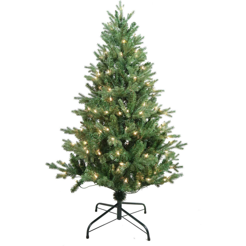 4.5-Foot Pre-Lit Clear Incandescent Jackson Pine Tree
