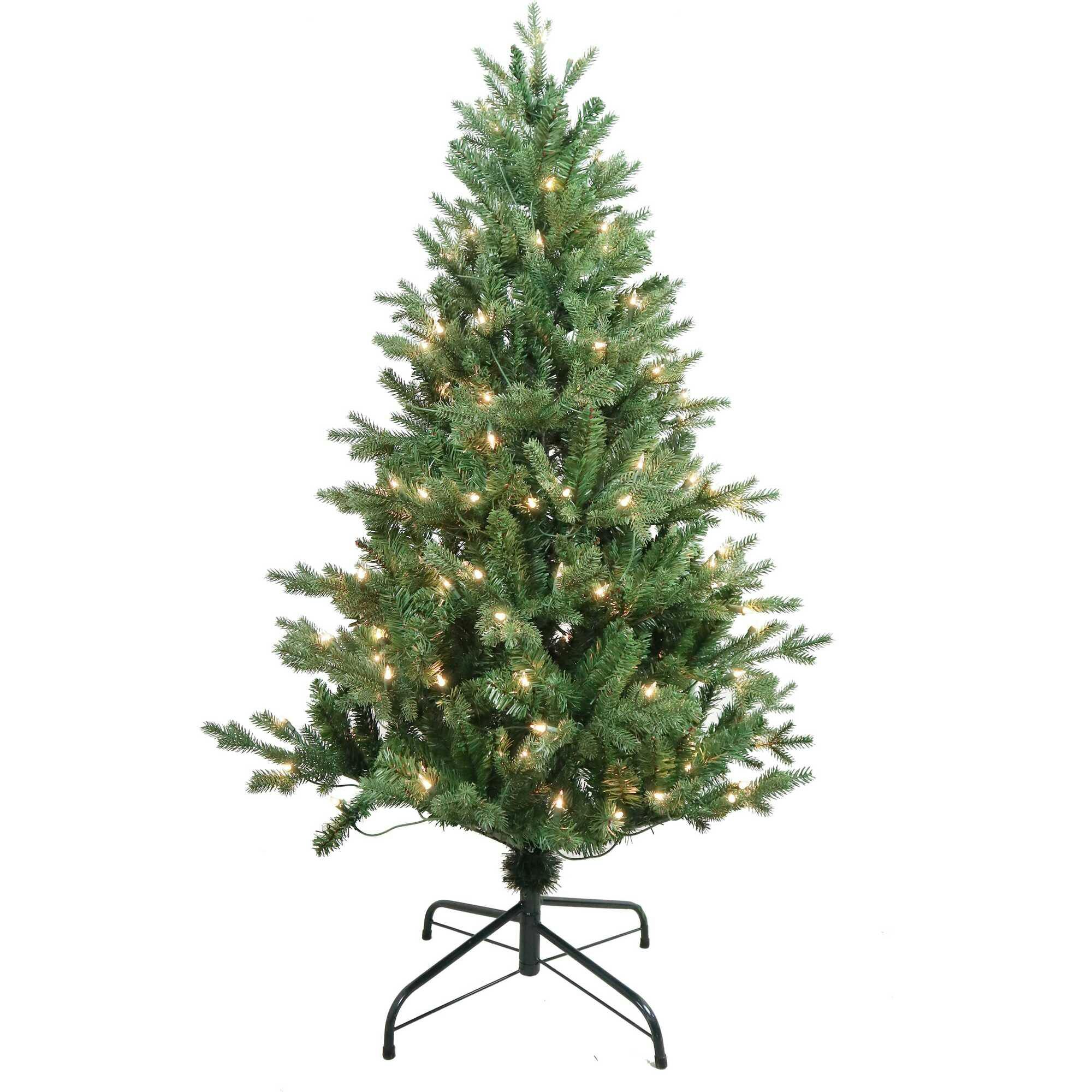 4.5-Foot Pre-Lit Clear Incandescent Jackson Pine Tree