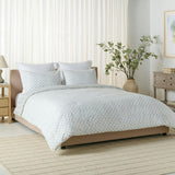 Floral Reversible Comforter Set, Blue