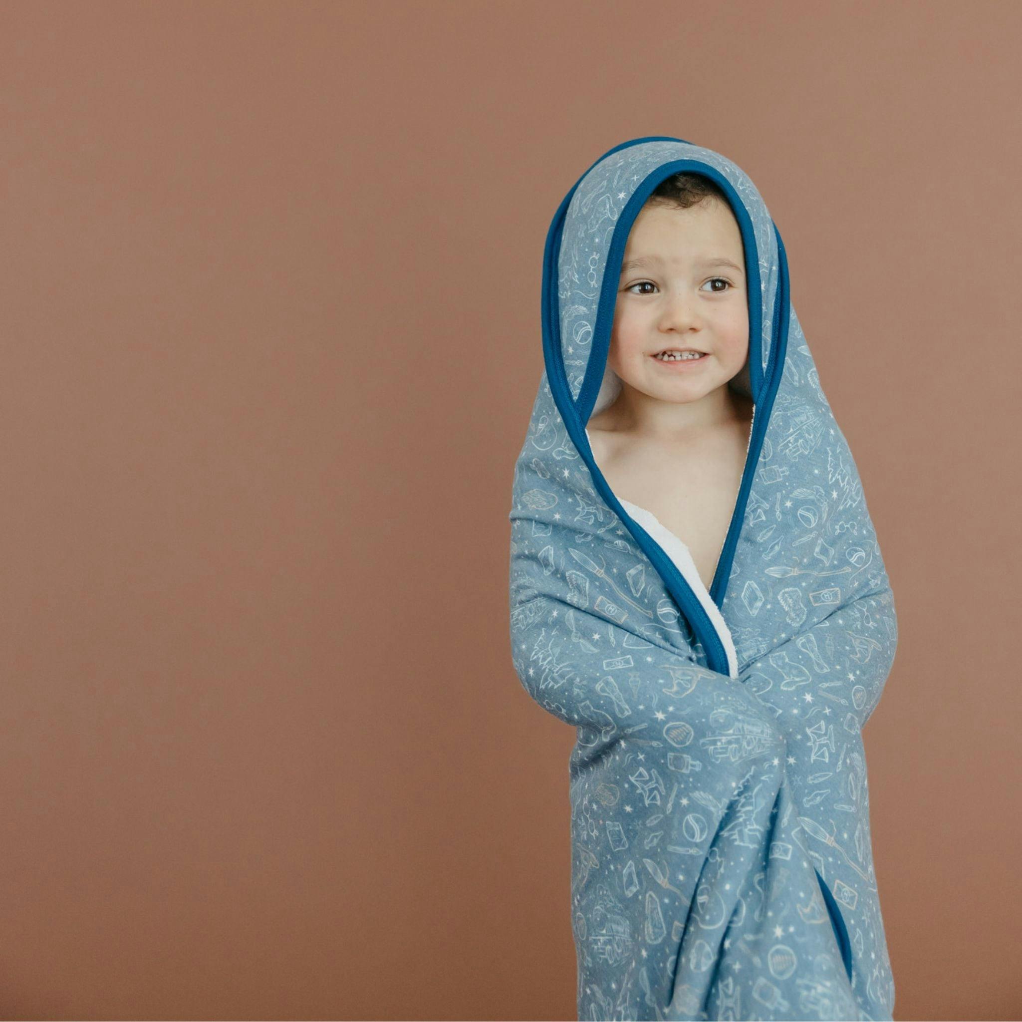 Premium Baby Knit Hooded Towel - Hogwarts