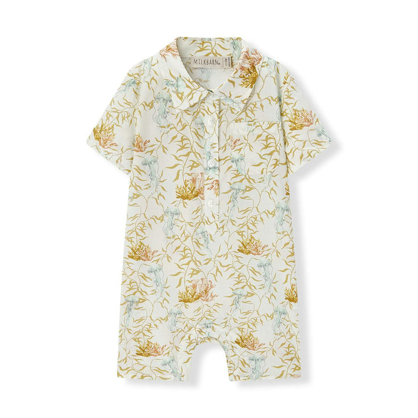 Under the Sea Collared Shortall