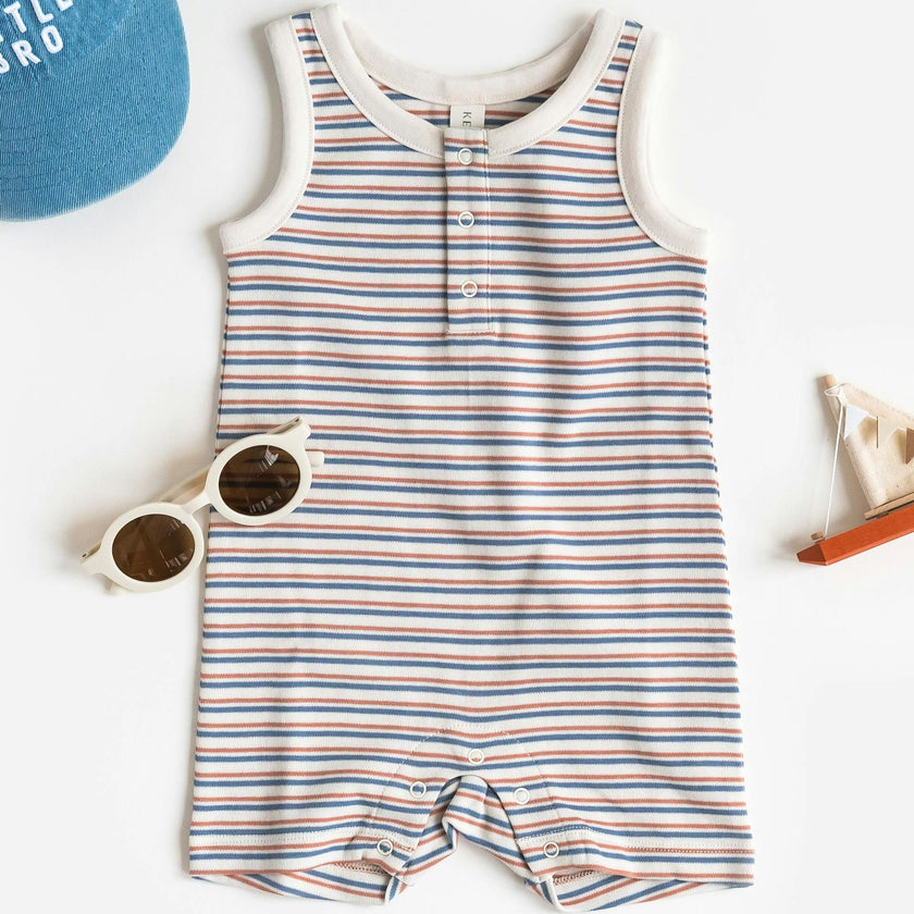 Nile Romper - Voyage Stripe / Sea + Ridge
