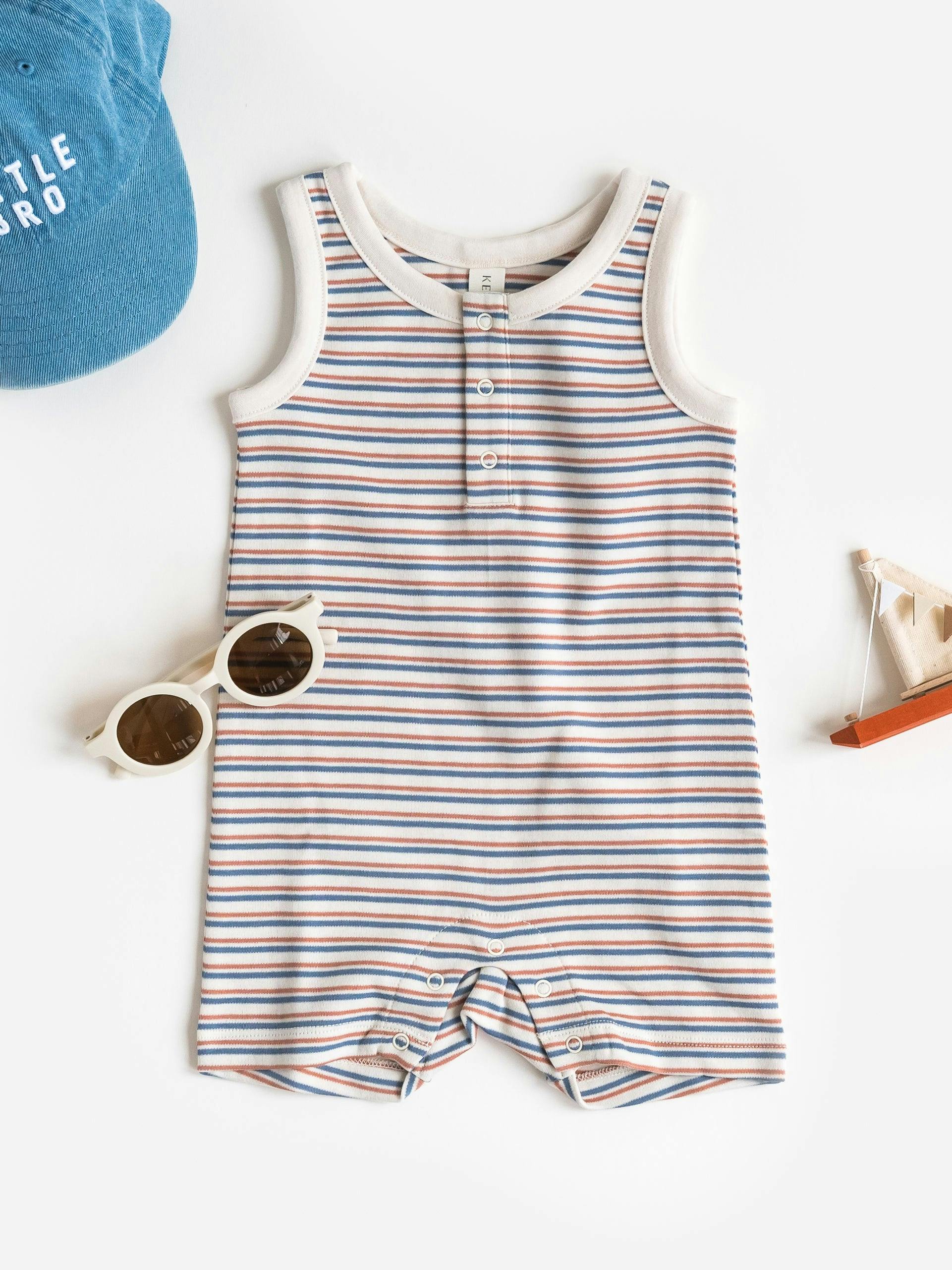 Nile Romper - Voyage Stripe / Sea + Ridge