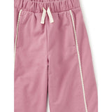 Lace Trim Track Pants, Hydrangea