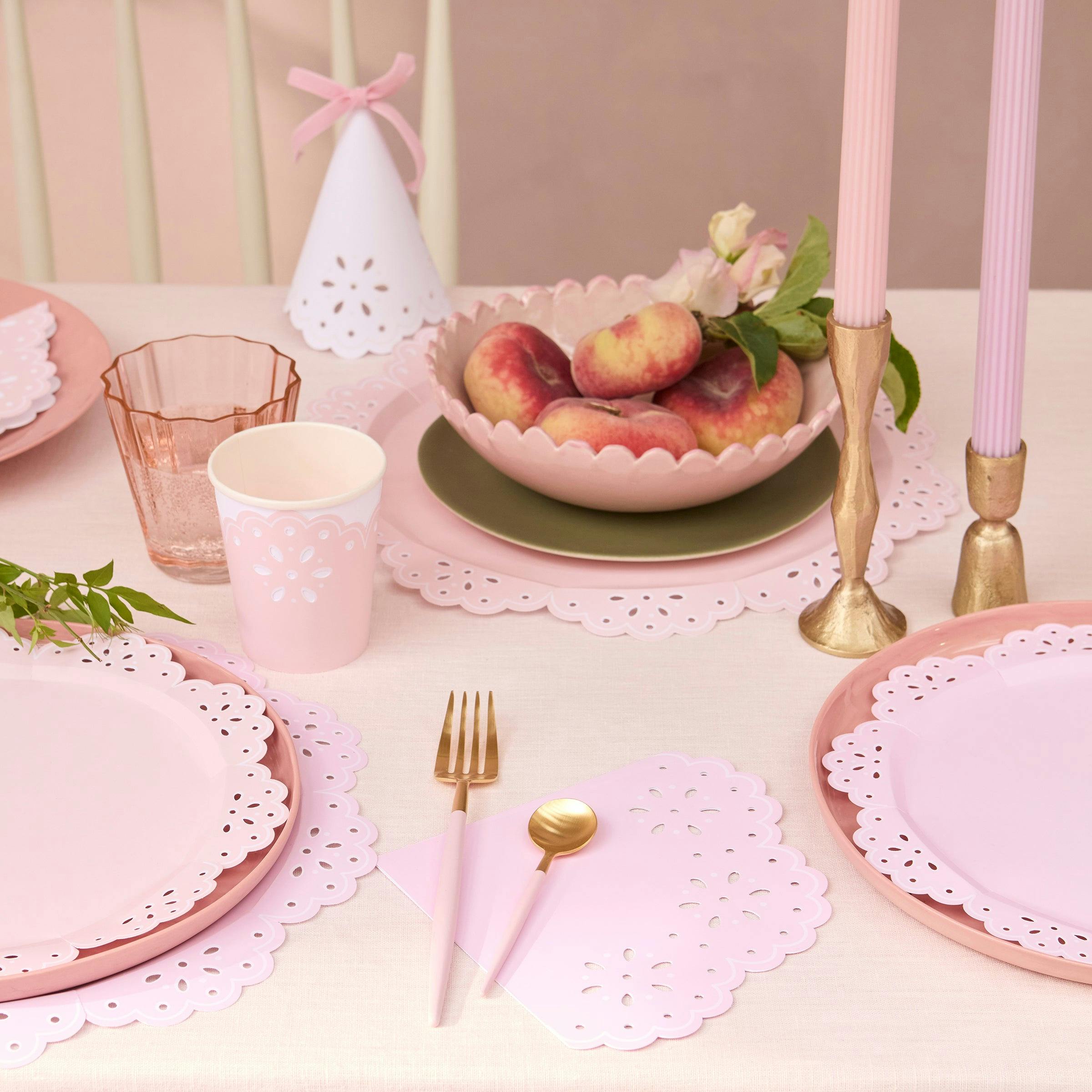 Broderie Anglaise Lace Multi Small Napkins