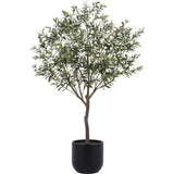 6.5' Faux Potted Olive Tree