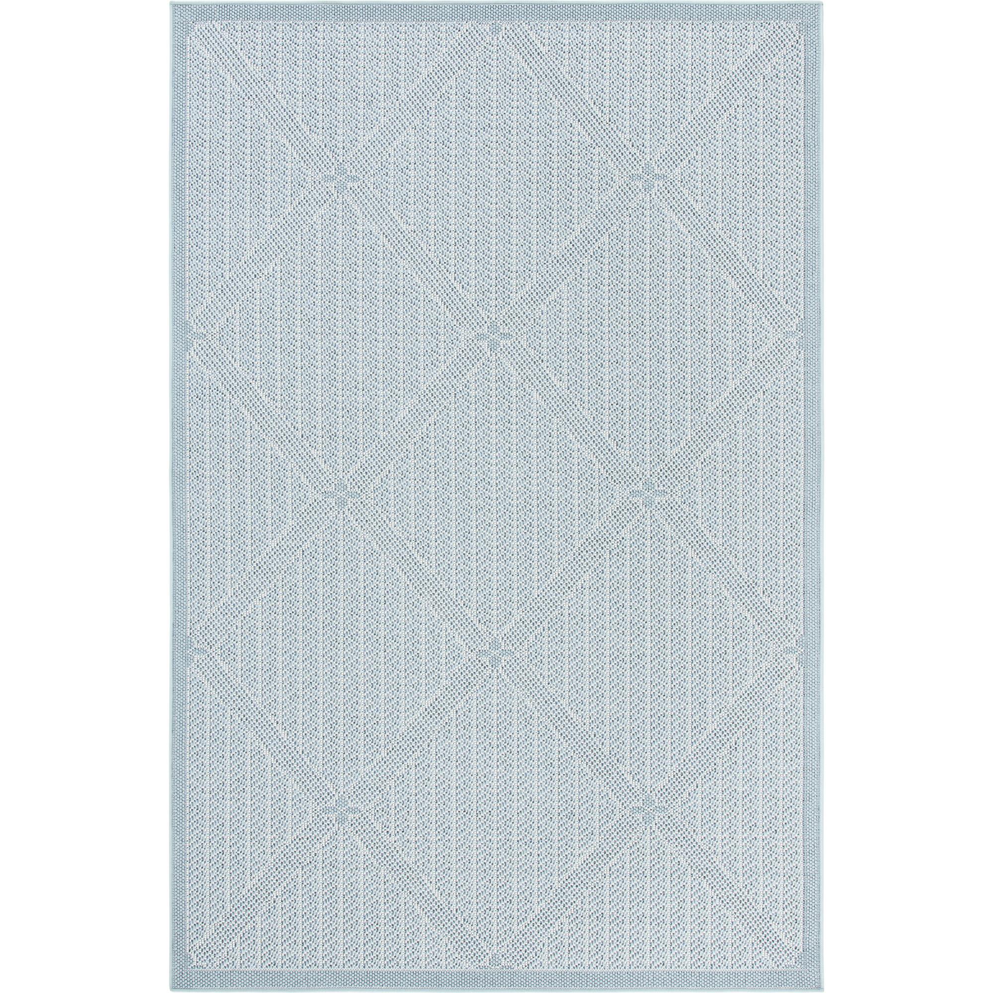 Bermuda Sienna Indoor/Outdoor Rug, Light Blue