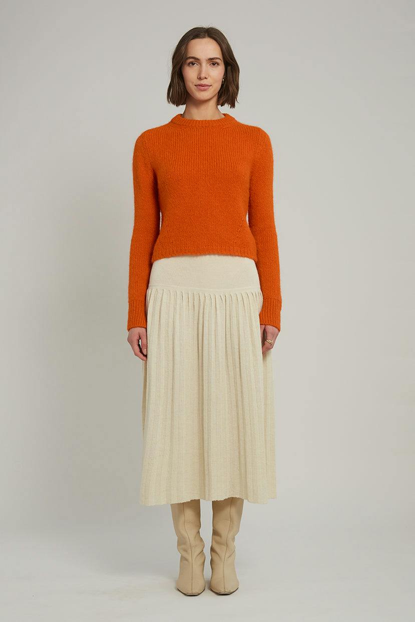 AVA SWEATER | TANGERINE