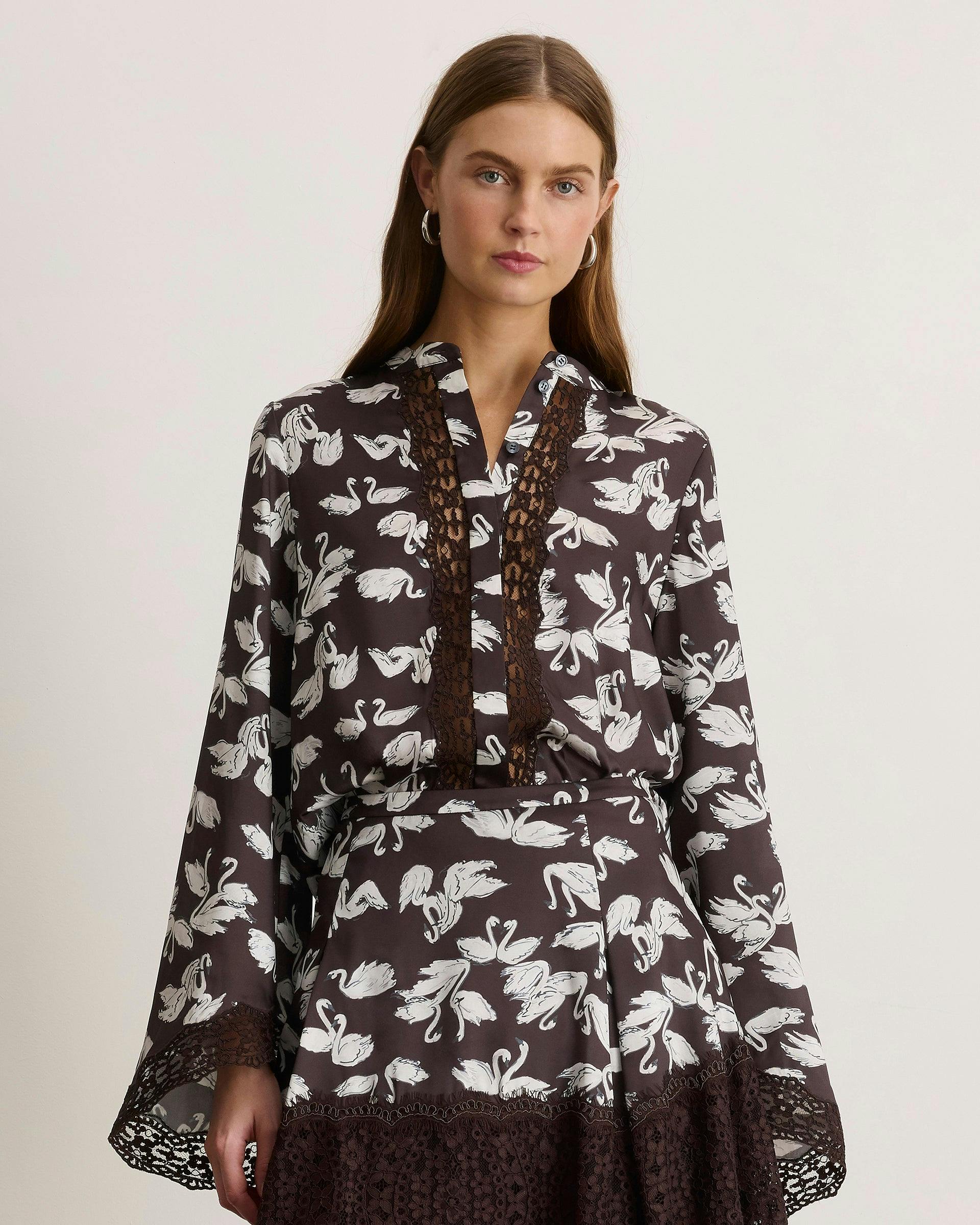 Brielle Top, Dark Fig