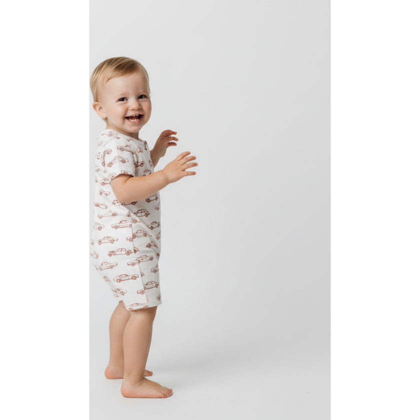 Organic Short Zip Romper