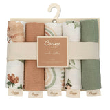 Parker Pink Floral Cotton Washcloth (Set of 5)