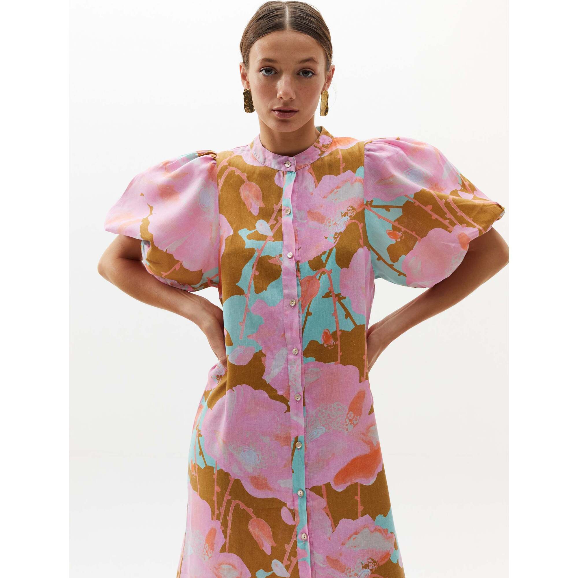 Bubble Linen Dress