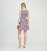The Cosima Mini Nap Dress - Firecracker Stripe