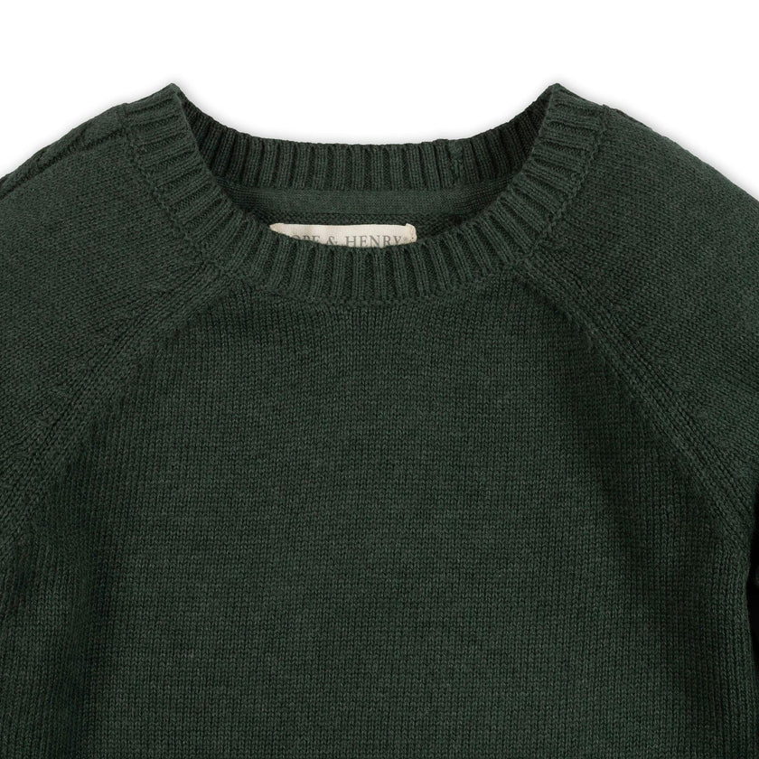 Organic Raglan Crew Neck Sweater