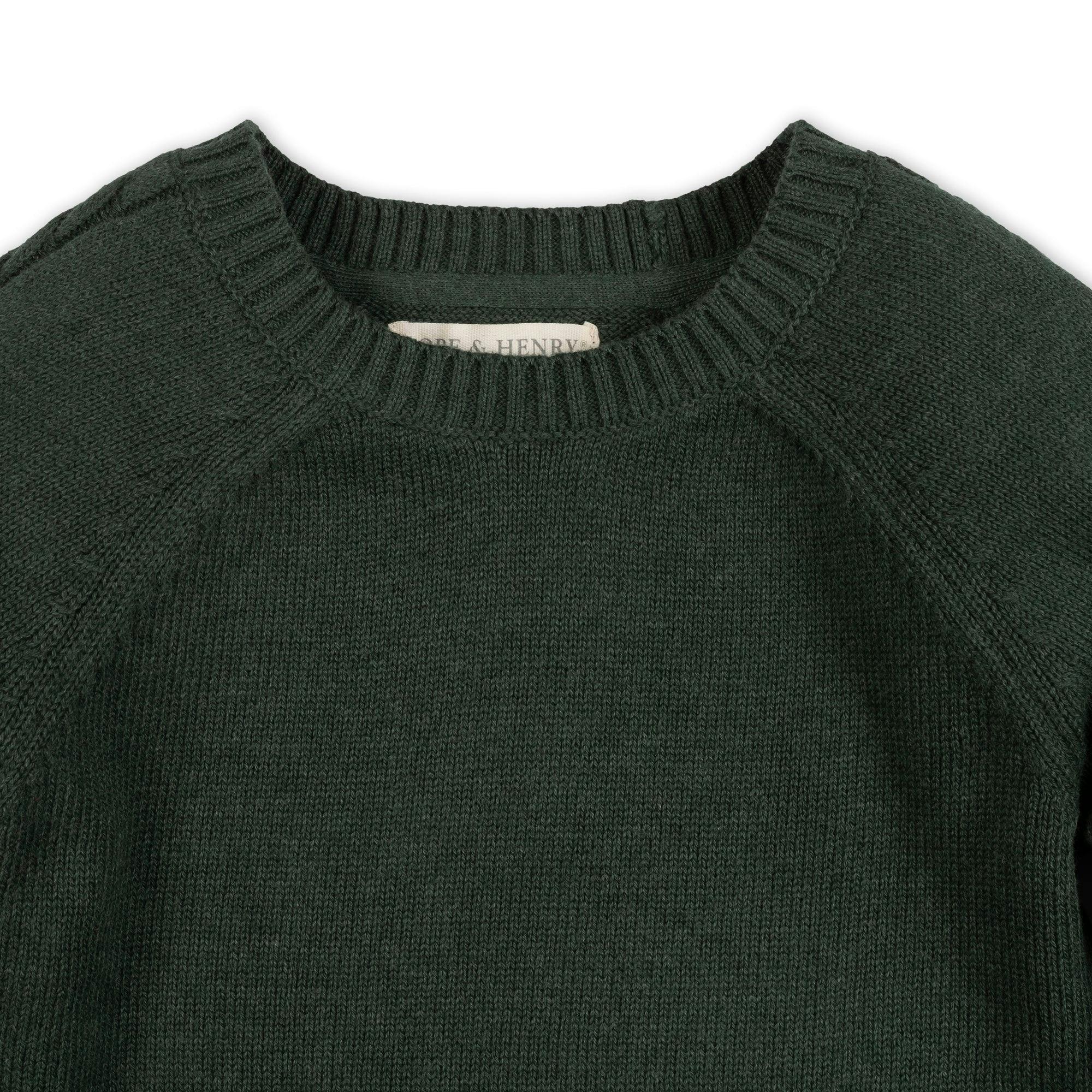 Organic Raglan Crew Neck Sweater