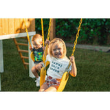 Forest - Modern Backyard Outdoor Swing Set 2 Swings And Trapeze Bar