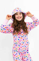 Cheerful Hearts Plush Jumpsuit