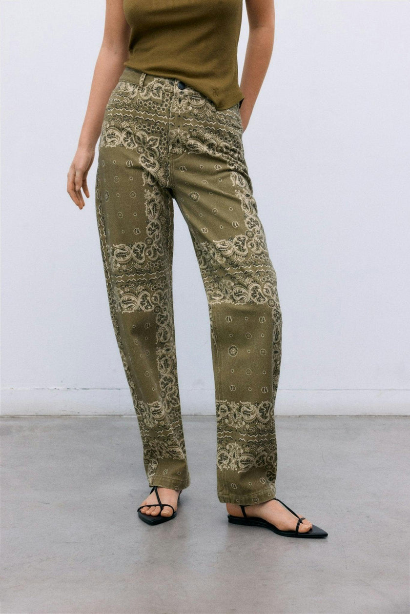 Waterlily Woman Pant Bandana Woman Print