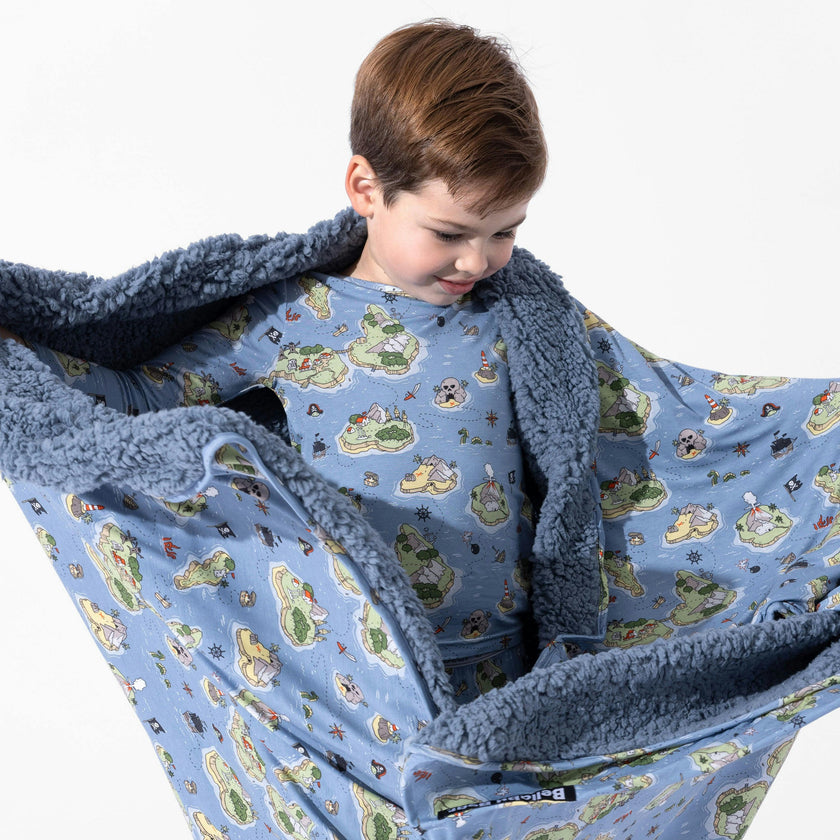 Pirate Cove Bamboo Sherpa Blanket
