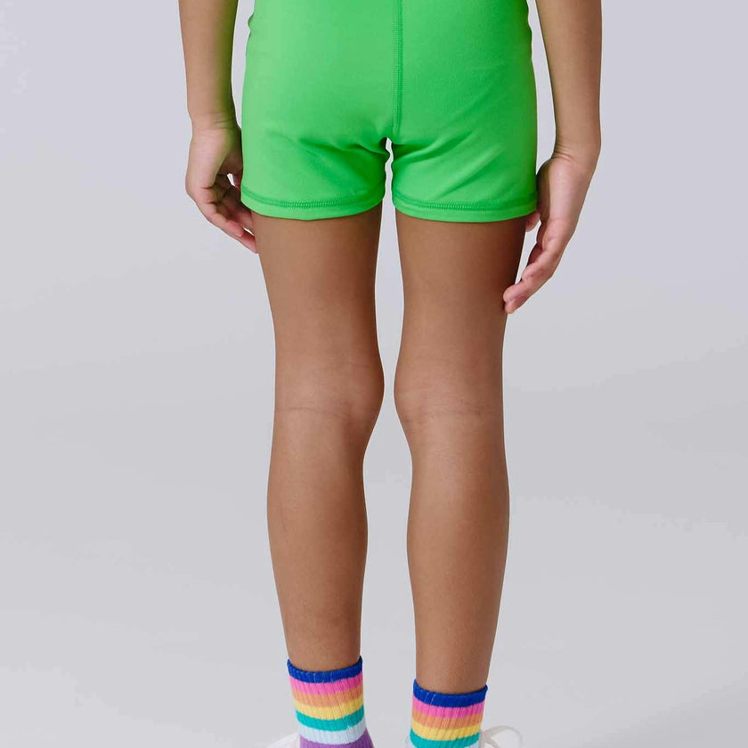 Girls TLC Booty Short in Spring Green