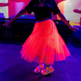 Jr Star Long Orange Glow Adult Skirt