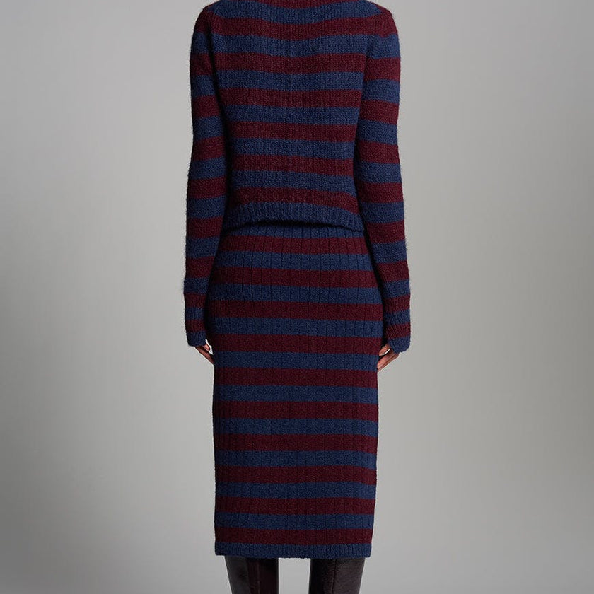 Pia Stripe Tube Skirt