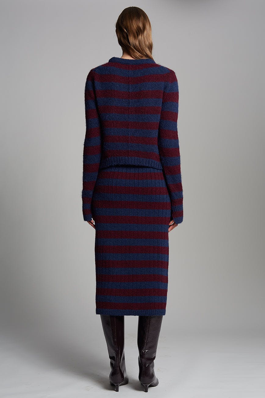Pia Stripe Tube Skirt
