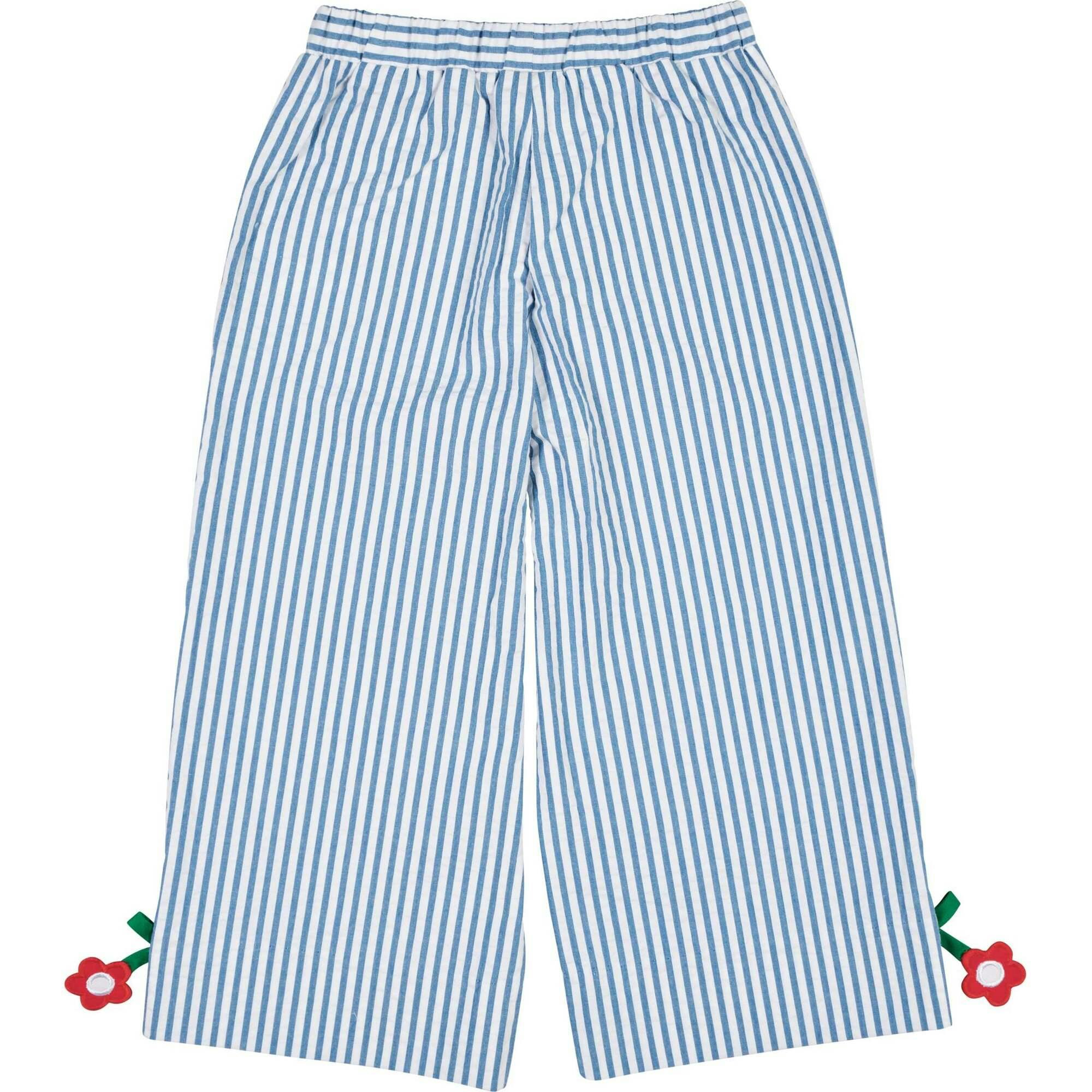 Seersucker Pants with Flowers