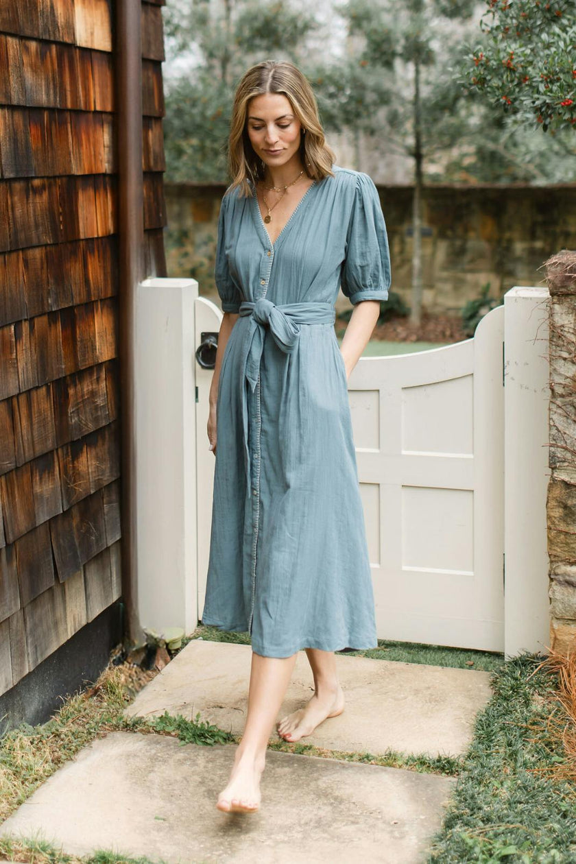 Blaire Dress in Goblin Blue