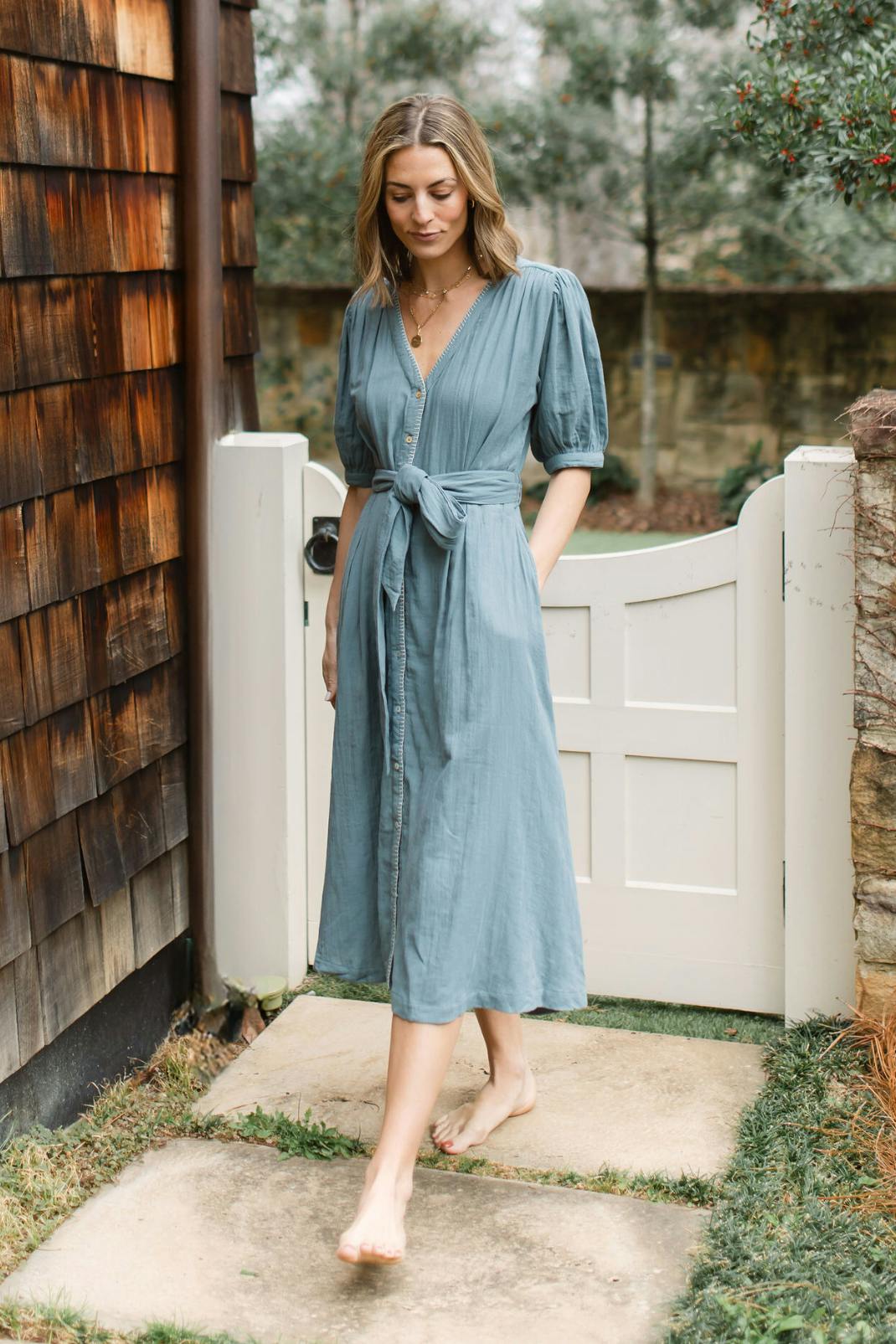 Blaire Dress in Goblin Blue