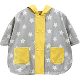 Stars Print Rain Hooded Poncho